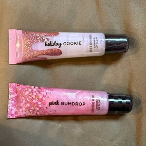 BBW Bath & Body Works Holiday Cookie &Pink Gumdrop  Lip Gloss